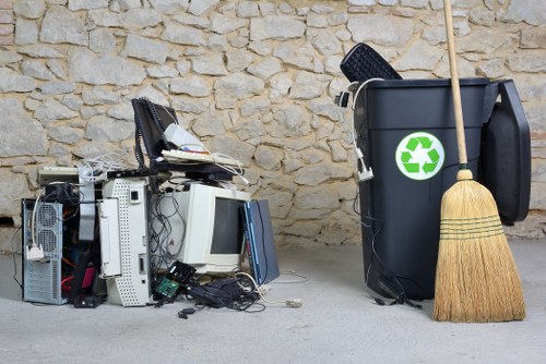 Customer service representative assisting with house clearance